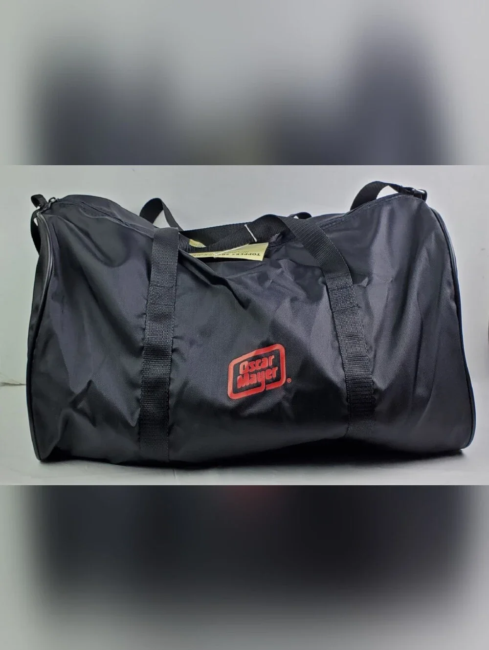 Oscar Mayer VTG Square Water Resistant Duffel Bag 18 x 10 x 10 Advertising - NOS